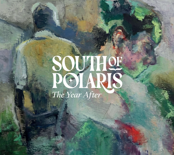 South of Polaris The Year After new edition CD cover, painted artwork by Alejandro Alcántara